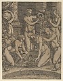 Venus Bathing Attended by Nymphs, Jean Mignon French, Etching