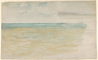The Sea at Dieppe, Eugène Delacroix French, Watercolor on laid paper