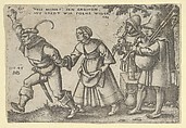 The Year's End from "The Peasants' Feast" or "The Twelve Months", Sebald Beham German, Engraving; second state of two (Pauli)