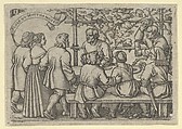 Peasants' Feast from The Peasants' Feast or the Twelve Months, Sebald Beham German, Engraving; third state of three (Pauli)