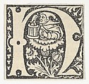 Decorated Roman alphabet, Anonymous, French, 15th century  French, Woodcut