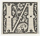 Decorated Roman alphabet, Anonymous, French, 15th century  French, Woodcut