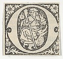 Decorated Roman alphabet, Anonymous, French, 15th century  French, Woodcut