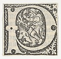 Decorated Roman alphabet, Anonymous, French, 15th century  French, Woodcut