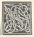 Initial letter S on patterned background, Anonymous, Italian, 16th century  Italian, Woodcut, criblé ground