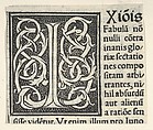 Initial letter I on patterned background, Anonymous, Italian, 16th century Italian, Woodcut, criblé ground
