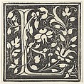 Initial letter L, Anonymous, Italian, 15th century  Italian, Woodcut