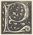 Initial letter published in 1518 by Johann Schöffer, Mainz, Anonymous, German  German, Woodcut