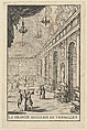 Galerie des Glaces at Versailles, Sébastien Leclerc I French, Etching; fourth state