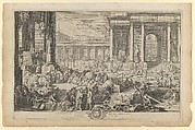L'Académie des Sciences et des Beaux-Arts, Sébastien Leclerc I French, Etching; seventh state of eight