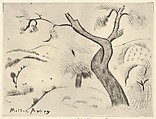 Twisted Tree, Milton Avery American, Drypoint