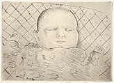 Sleeping Baby, Milton Avery American, Drypoint