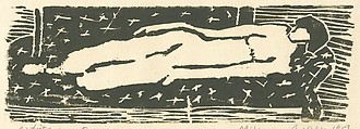 Nude, Milton Avery American, Woodcut