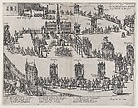 Entrance of the Archduke Ernest to Brussels, January 30, 1594, Anonymous, German, 16th century  German, Etching