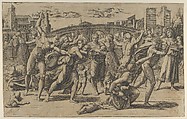 The Massacre of the Innocents, Possibly by Agostino Veneziano (Agostino dei Musi) (Italian, Venice ca. 1490–after 1536 Rome), Engraving