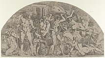 Meleager Bringing the Boar's Head to Atalanta, Antonio Fantuzzi  Italian, Etching