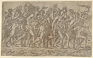 A Roman Army on the March - Marching Slingers, Antonio Fantuzzi  Italian, Etching