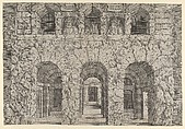 A Grotto, Antonio Fantuzzi  Italian, Etching