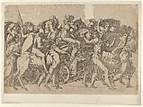 A Roman Army on the March - Troop Convoy, Antonio Fantuzzi  Italian, Etching