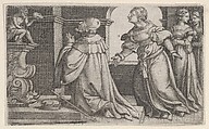 Solomon Worshipping Idols, Georg Pencz  German, Engraving