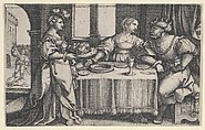 Salome with the Head of John the Baptist, Georg Pencz  German, Engraving