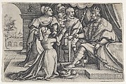 The Judgment of Solomon, from "Scenes from the Old Testament", Georg Pencz  German, Engraving