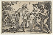 The Parable of the Father and His Two Sons in the Vineyard, from The Story of Christ, Georg Pencz  German, Engraving