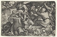 Christ Sleeping During the Storm on Lake Tiberias, from The Story of Christ, Georg Pencz  German, Engraving