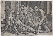 Suicide of Lucretia, from "Scenes from Roman History", Georg Pencz  German, Engraving