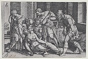 Suicide of Lucretia, from "Scenes from Roman History", Georg Pencz  German, Engraving