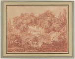 The Little Park, Jean Honoré Fragonard (French, Grasse 1732–1806 Paris), Red chalk