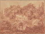 The Little Park, Jean Honoré Fragonard (French, Grasse 1732–1806 Paris), Red chalk