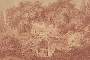 The Little Park, Jean Honoré Fragonard (French, Grasse 1732–1806 Paris), Red chalk