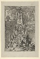 Funeral monument to Charles V, Duke of Lorraine, frontispiece to 'Les Actions glorieuses de S.A.S. Charles Duc de Lorraine', Sébastien Leclerc I French, Etching