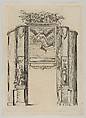 Triumphal arch, from 'Éloges et discours sur la triomphante réception du Roy en sa ville de Paris ...' by Jean-Baptiste de Machault, Melchior Tavernier  French, Etching
