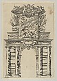 Triumphal arch, from 'Éloges et discours sur la triomphante réception du Roy en sa ville de Paris ...' by Jean-Baptiste de Machault, Melchior Tavernier  French, Etching