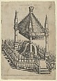 Catafalque for Prince Gottfried Maria Ignaz, frontispiece to 'Lacrymae Conjugales et Parentales... ', Anonymous, German, 17th century  German, Etching
