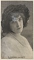 Florence Hackett, from the Black and White Movie Stars series (D1), issued by the E. H. Koester Baking Company, E. H. Koester Baking Company, Baltimore  American, Photolithograph