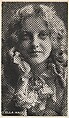 Ella Hall, from the Black and White Movie Stars series (D1), issued by the E. H. Koester Baking Company, E. H. Koester Baking Company, Baltimore  American, Photolithograph