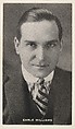 Earle Williams, from the Black and White Movie Stars series (D1), issued by the E. H. Koester Baking Company, E. H. Koester Baking Company, Baltimore  American, Photolithograph