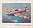 Curtis Y. P.-37, collector card from the Airplanes of America series (D2), issued by the Kelley Baking Company to promote Kelley's Bread, Kelley Baking Company  American, Commercial color lithograph
