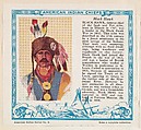 Black Hawk, No. 9, collector card from the American Indian Series (D6), issued by the Kelley Baking Company to promote Kelley's Bread, Kelley Baking Company  American, Commercial color lithograph