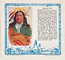 Spotted Tail, No. 23, collector card from the American Indian Series (D6), issued by the Kelley Baking Company to promote Kelley's Bread, Kelley Baking Company  American, Commercial color lithograph