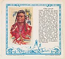 Chief Joseph, No. 29, collector card from the American Indian Series (D6), issued by the Kelley Baking Company to promote Kelley's Bread, Kelley Baking Company  American, Commercial color lithograph