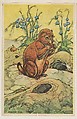 Prairie Dog, collector card from the Animal's Pictures series (D12), issued by Roulstons Bread, Roulstons Bread American, Commercial color lithograph