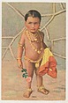 India, insert card from the Children, Holidays, Etc. series (D23), issued by the Weber Baking Company, Weber Baking Company  American, Commercial color lithograph