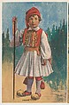 Greece, insert card from the Children, Holidays, Etc. series (D23), issued by the Weber Baking Company, Weber Baking Company  American, Commercial color lithograph