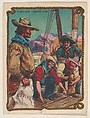 Playing Crack-Loo, insert card from The Cowboy, His Life and Fun series (D25), issued by the Weber Baking Company, Weber Baking Company  American, Commercial color lithograph