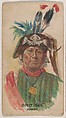 British, Ioway, insert card from the Indian Chiefs series (D35), issued by the Weber Baking Company, Weber Baking Company  American, Commercial color lithograph