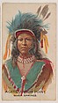 Agate Arrow Point, Warm Springs, insert card from the Indian Chiefs series (D46), issued by the Weber Baking Company, Weber Baking Company  American, Commercial color lithograph